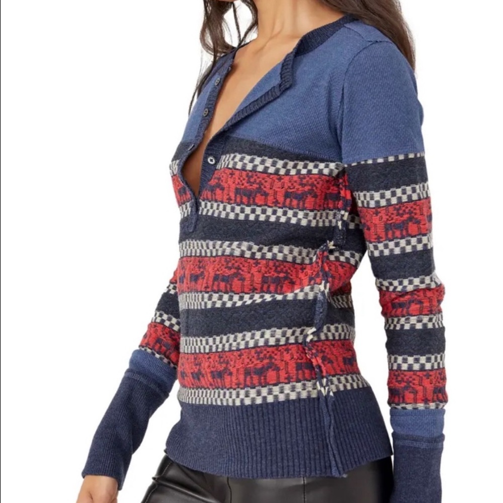 Free People We The Free To The Woods Knit‎ Top, Size S - Picture 5 of 12